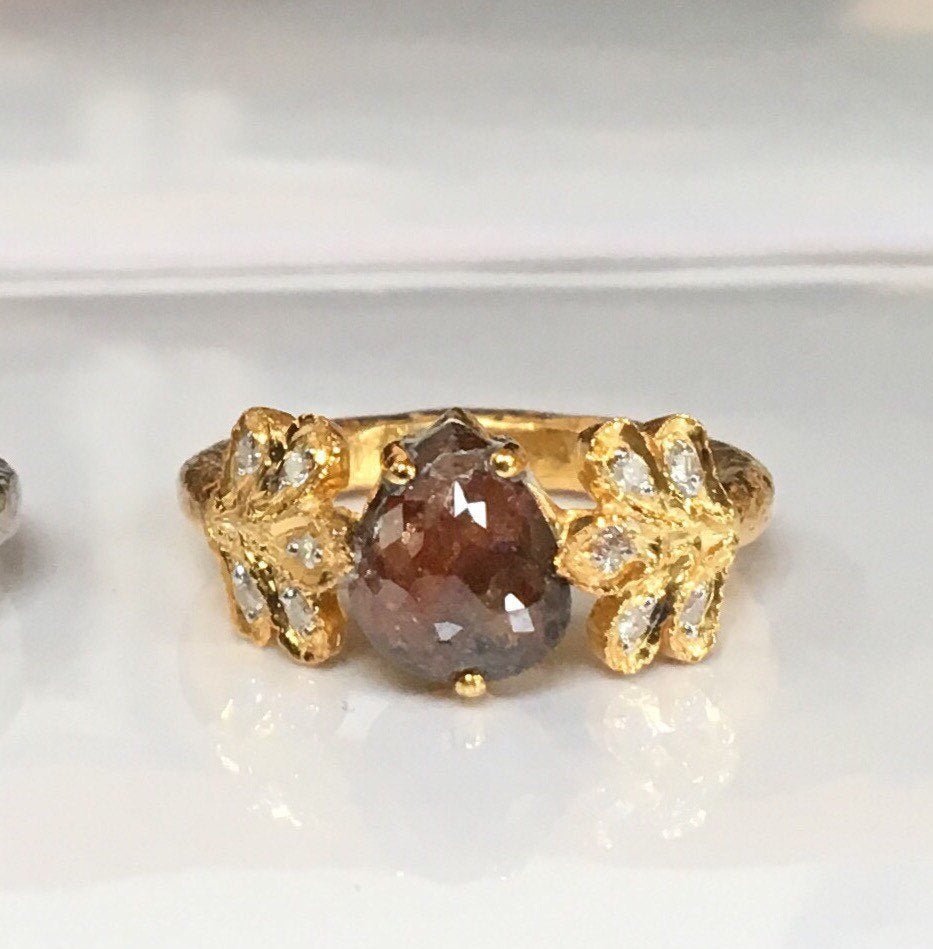 Yellowish Brown Diamond crystal
