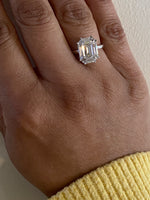 14K Gold Diamond Mosaic Ring 4.5 carat look
