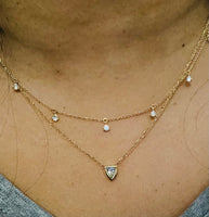 14K Gold diamond constellation necklace