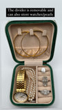 Emerald Green velvety jewelry box