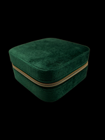 Emerald Green velvety jewelry box