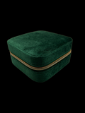 Emerald Green velvety jewelry box