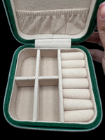Emerald Green velvety jewelry box
