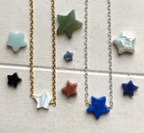 Semi precious Gemstone Star necklace