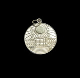 14K Gold Kaaba pendant medallion necklace