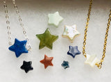 Semi precious Gemstone Star necklace