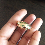 18K Gold Starset Emerald Bombe Ring