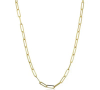14K Gold 2.5 mm paperclip chain