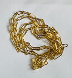 14K Yellow Gold 2.5 x 7mm Paperclip Chain