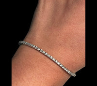 14K Gold 2 carat diamond tennis bracelet