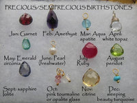 Oui Yes I do 14K GOLD vintage style custom gemstone love necklae