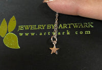 Sterling silver tiny star necklace star pendant star charm christmas gift birthday gifts for her silver star jewelry silver star necklace