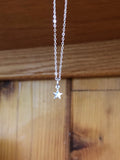 Sterling silver tiny star necklace star pendant star charm christmas gift birthday gifts for her silver star jewelry silver star necklace