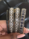 Diamond polki bangle custom made custom size emerald ruby blue sapphire precious gemstone bangles personalized Sterling silver Gold