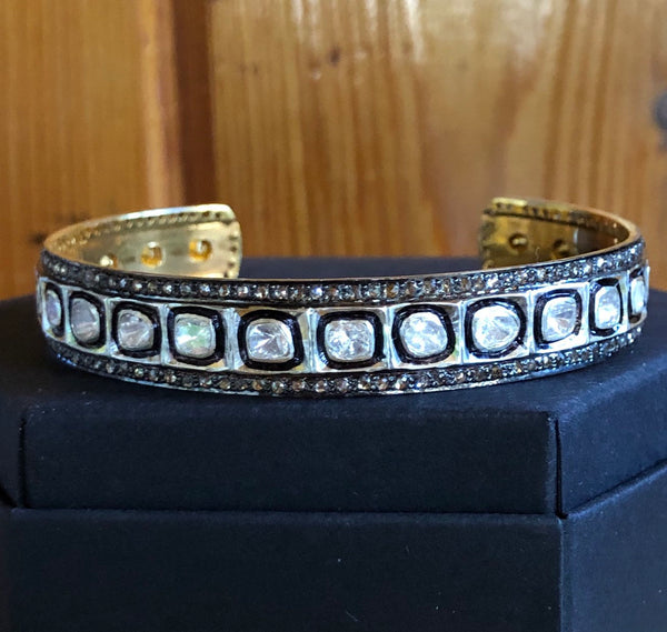 Buy Polki Diamond Bracelet in Platinum Over Sterling Silver, Diamond Jewelry,  Gifts For Her, Diamond Bracelet (7.25 In) 2.00 ctw at ShopLC.