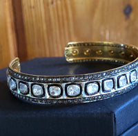 1.3 carat Diamond polki cuff bracelet bangle diva diamond bracelets custom diamond cuff custom diamond bangle