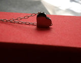 Love Glow II Silver edition sweet tiny heart necklace Valentines day