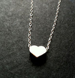 Love Glow II Silver edition sweet tiny heart necklace Valentines day